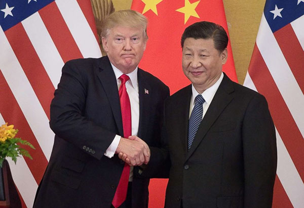 Donald Trump with Xi Jinping