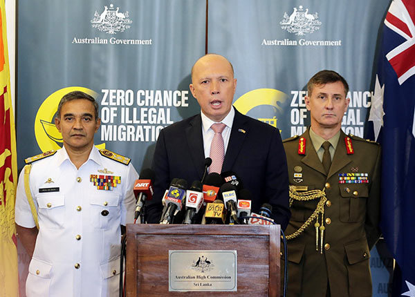 Australian Home Affairs Minister Peter Dutton