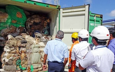 Garbage containers from United Kingdom to Sri Lanka