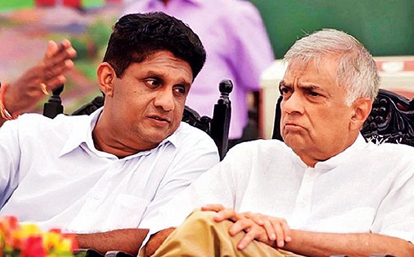 Prime Minister Ranil Wickremesinghe and Minister Sajith Premadasa