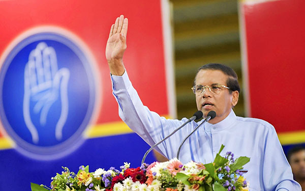 Maithripala Sirisena President of Sri Lanka