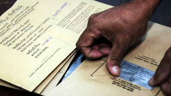 Postal vote in Sri Lanka