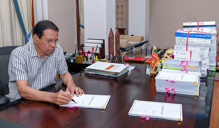 Sri Lanka President Maithripala Sirisena signs request for Arjuna Mahendran's extradition