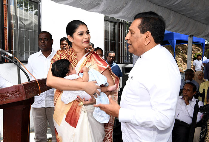 Hirunika Premachandra with Rajitha Senaratne