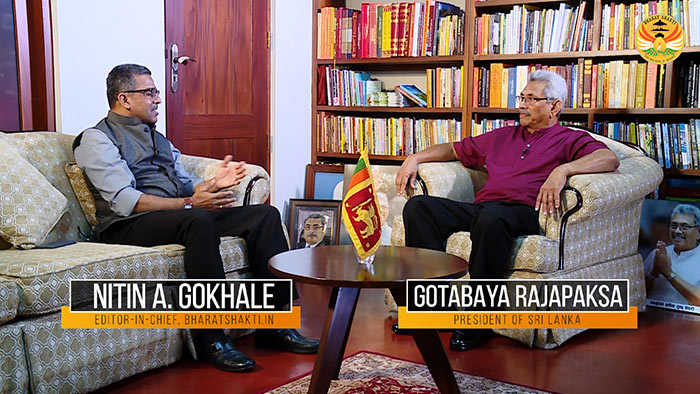 Gotabaya Rajapaksa - President of Sri Lanka had a discussion with Nitin A. Gokhale