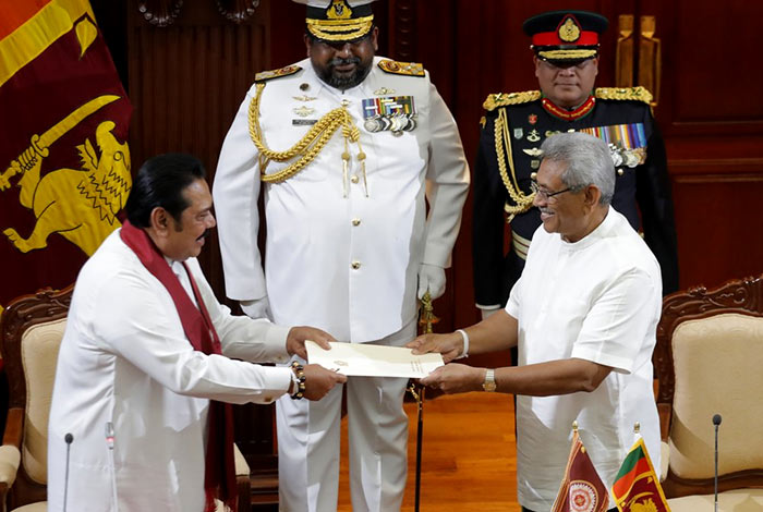 Mahinda Rajapaksa sworn in as Prime Minister of Sri Lanka