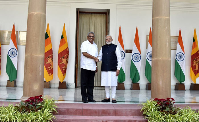 Sri Lanka President Gotabaya Rajapaksa with India Prime Minister Narendra Modi