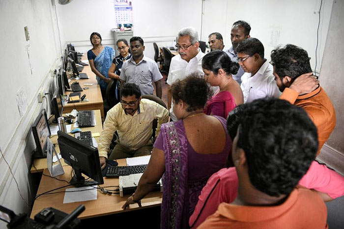 President Gotabaya Rajapaksa inspected the Department of Motor Traffic in Werahera - Sri Lanka