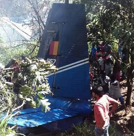 Aircraft crash at Haputale - Sri Lanka