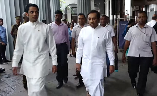 Rajitha Senaratne with Chathura Senaratne