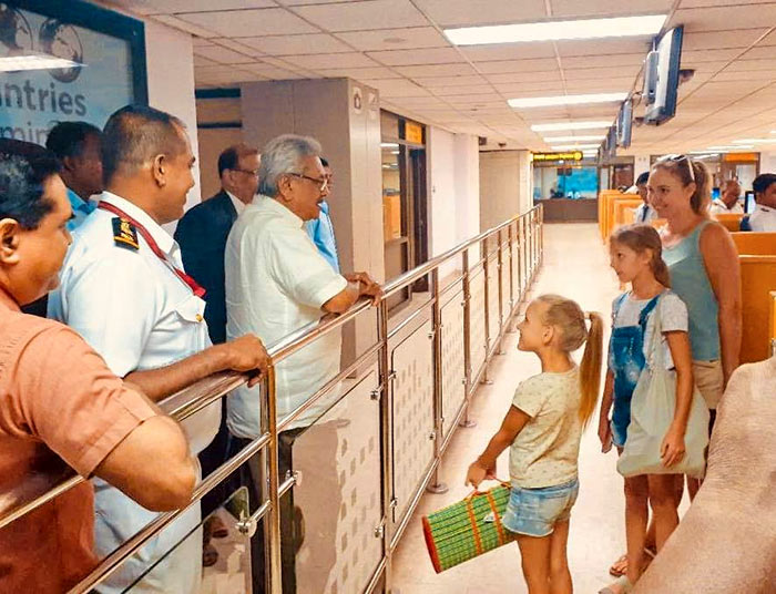 Sri Lanka President Gotabaya Rajapaksa visited Katunayake Bandaranaike International Airport