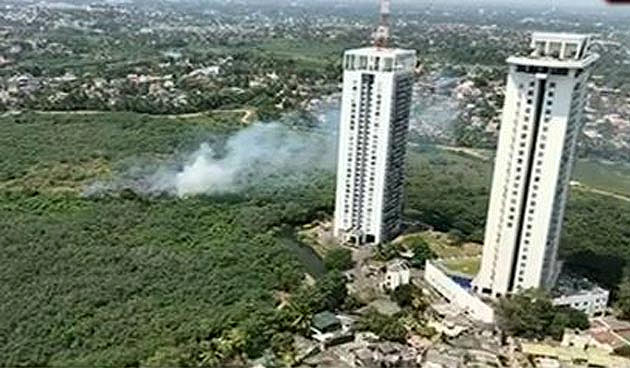 Fire in Rajagiriya