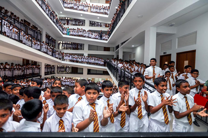 Seven storied building complex at Ananda College in Colombo Sri Lanka