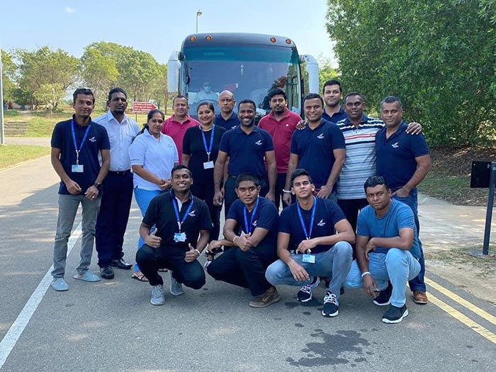 Srilankan Airlines crew-members who volunteered to fly into Wuhan China