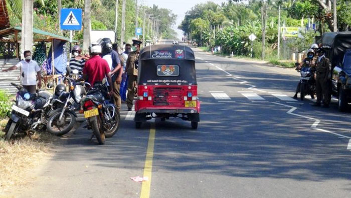 People arrested for violating curfew laws in Sri Lanka