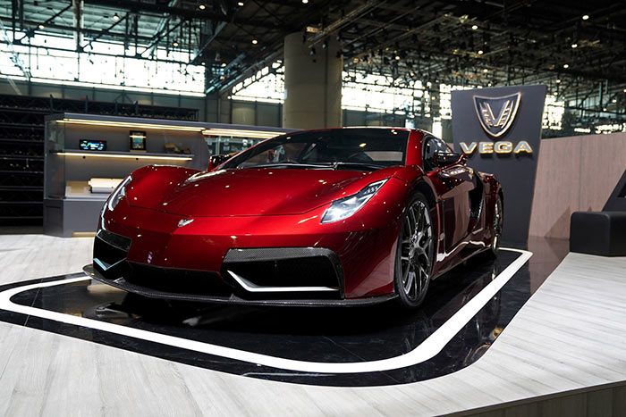 Vega electric supercar at Geneva international motor show 2020