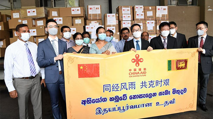 Rs. 50 million medical equipment from China to Sri Lanka