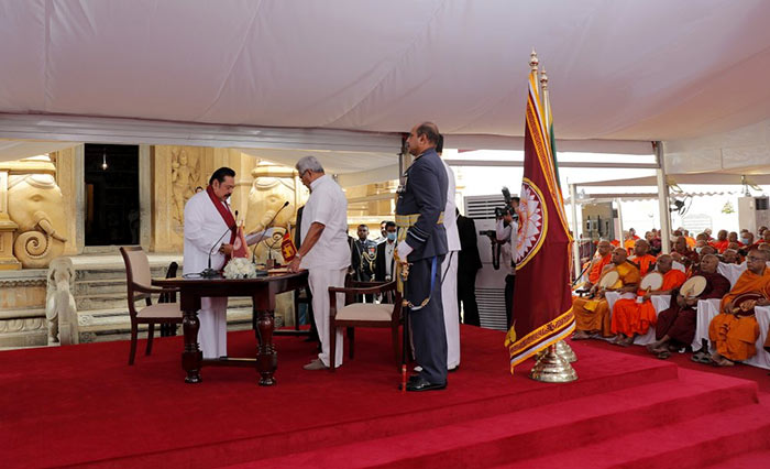 Sri Lanka Prime Minister Mahinda Rajapaksa and President Gotabaya Rajapaksa