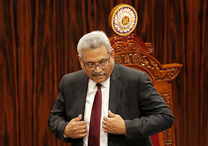 Sri Lanka President Gotabaya Rajapaksa at Parliament