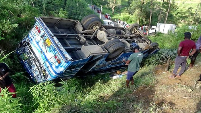 Bus accident in Hatton Dayagama Sri Lanka