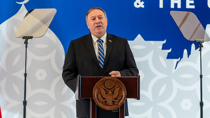 U.S. Secretary of State Mike Pompeo in Indonesia