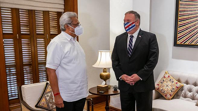 U.S. Secretary of State Mike Pompeo meets Sri Lanka President