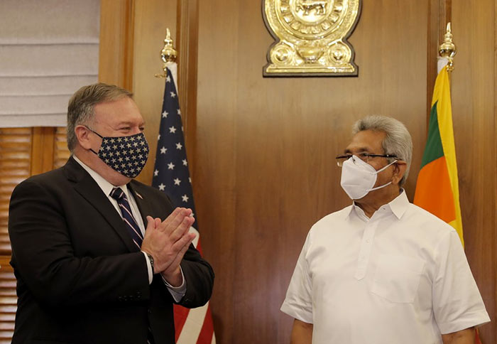 U.S. Secretary of State Mike Pompeo meets Sri Lanka President