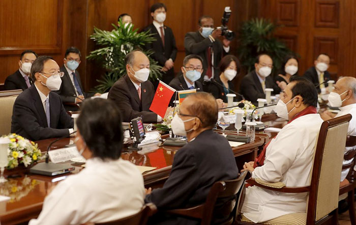 Sri Lanka Prime Minister with Chinese delegations