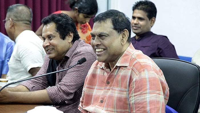Jayantha Ketagoda with Basil Rajapaksa