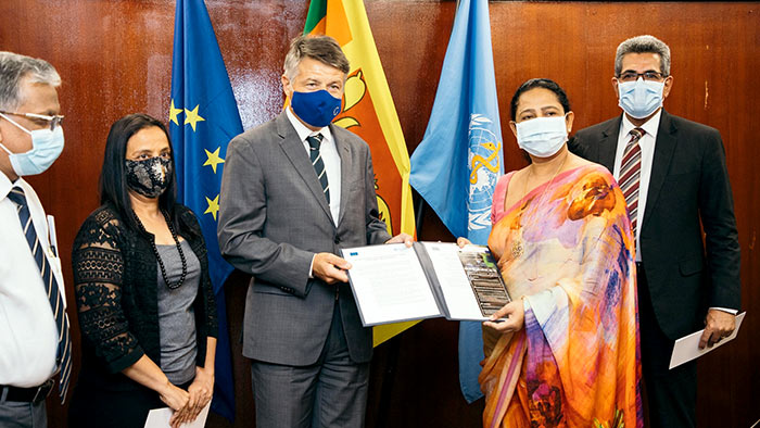 European Union and World Health Organization granted Euro 2 million to Sri Lanka to mitigate COVID-19