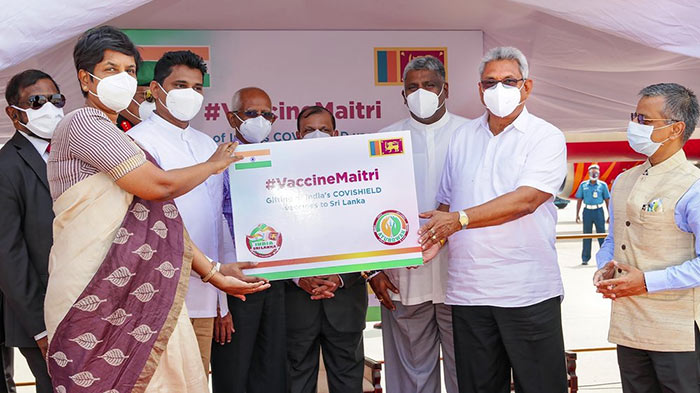 Sri Lanka President Gotabaya Rajapaksa receives COVID-19 vaccines from India