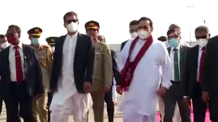 Pakistan Prime Minister arrives in Sri Lanka