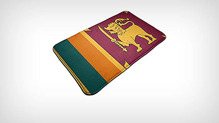 Sri Lanka flag doormat