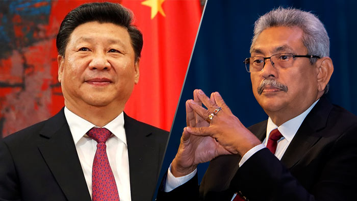 China President Xi Jinping and Sri Lanka President Gotabaya Rajapaksa