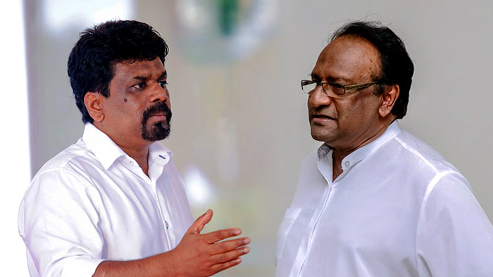 Anura Kumara Dissanayake and Sarath Weerasekara