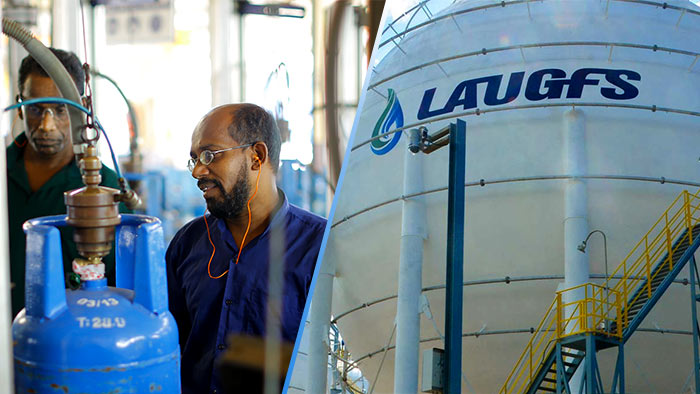 Litro and Laugfs gas companies in Sri Lanka