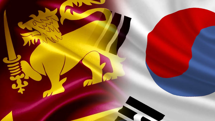 Sri Lanka South Korea flags