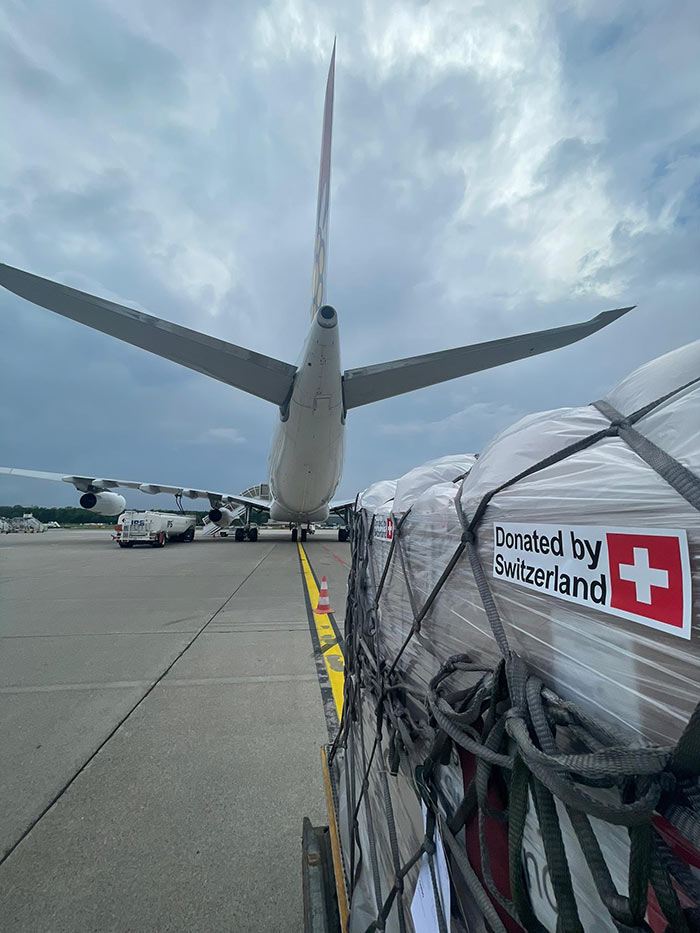 Switzerland sends Rs. 800 million worth aid to Sri Lanka to combat COVID