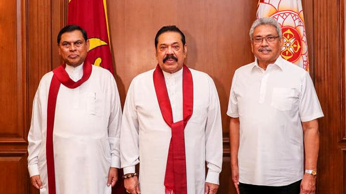 Basil Rajapaksa, Mahinda Rajapaksa and Gotabaya Rajapaksa