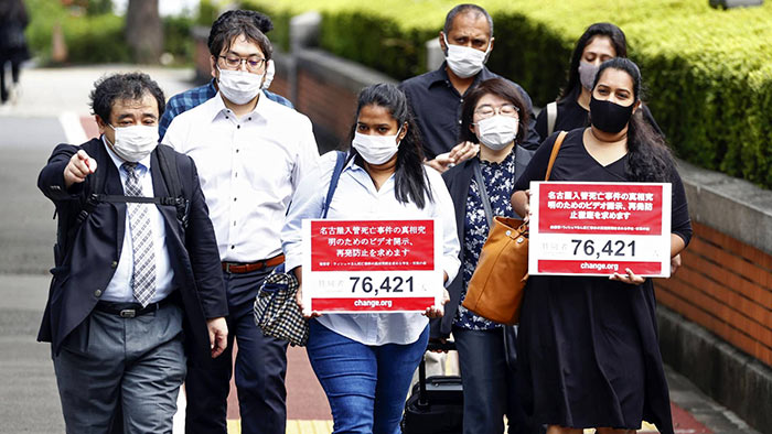 Dead Sri Lankan’s kin urge Japan immigration to accept responsibility