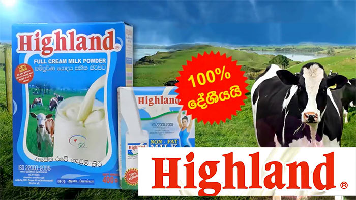 Highland milk powder in Sri Lanka