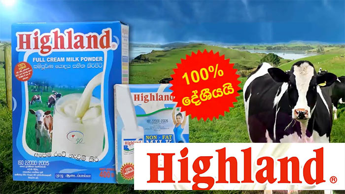 Highland milk powder in Sri Lanka