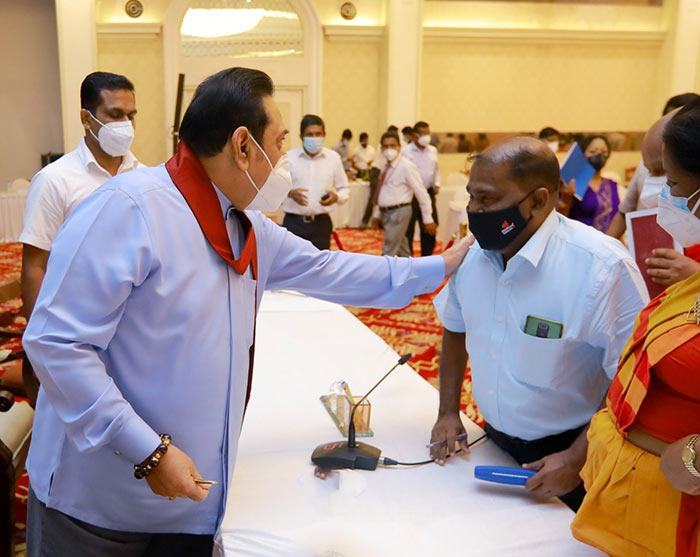 Mahinda Rajapaksa with Joseph Stalin