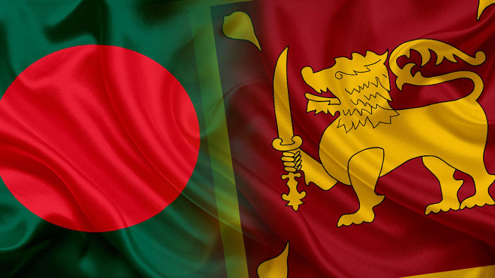 Bangladesh Sri Lanka flags