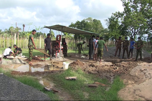 The Police Special Task Force (STF) has recovered a huge cache of ammunition from Ramya Road in Kilinochchi Sri Lanka