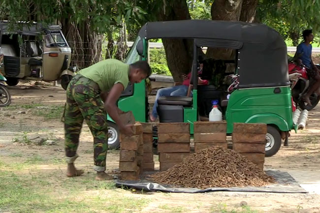 The Police Special Task Force (STF) has recovered a huge cache of ammunition from Ramya Road in Kilinochchi Sri Lanka