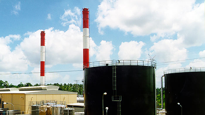 Sapugaskanda power plant in Sri Lanka