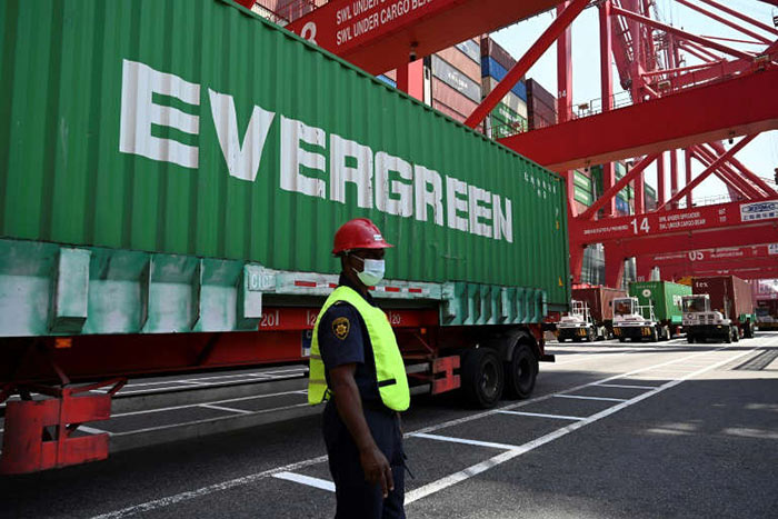 Container at Colombo port Sri Lanka