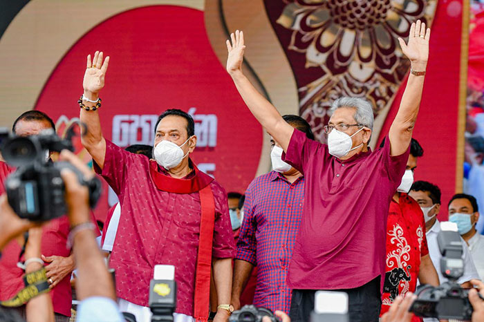 Sri Lanka President Gotabaya Rajapaksa and Prime Minister Mahinda Rajapaksa