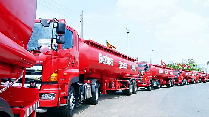 Fuel bowsers in Sri Lanka